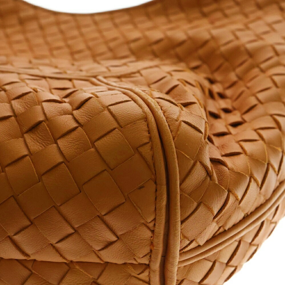 BOTTEGA VENETA Intrecciato Hobo Leather Hobo Shoulder Bag Orange - Picture 5 of 6